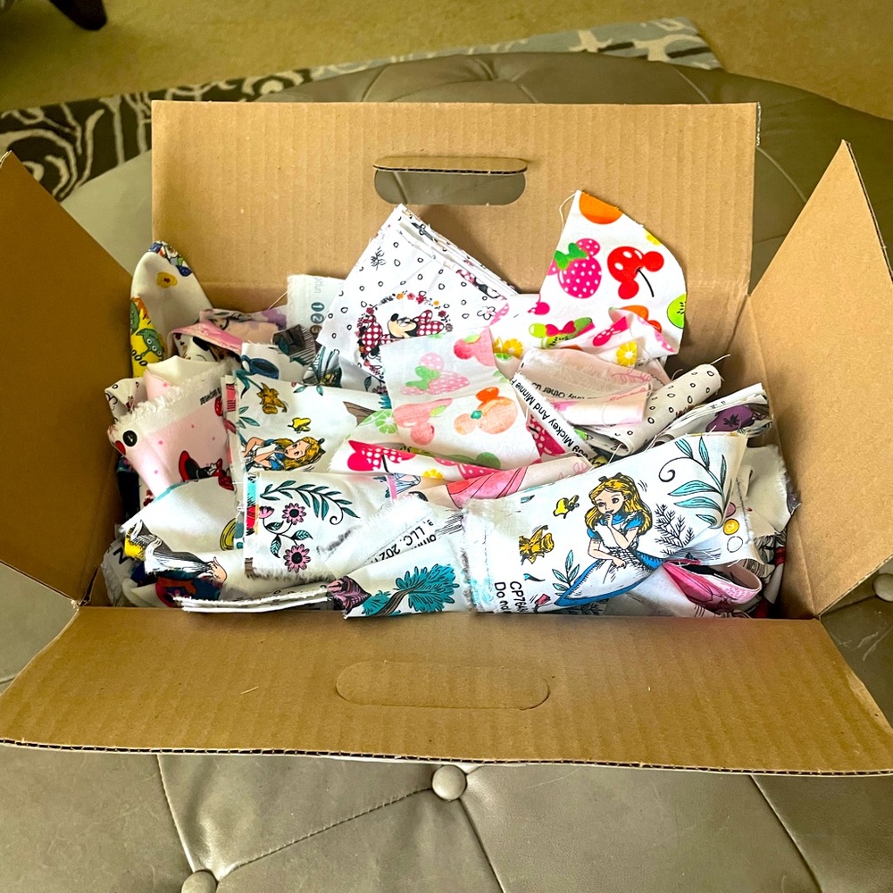 COPY - COPY - Disney Cotton Fabric Scraps